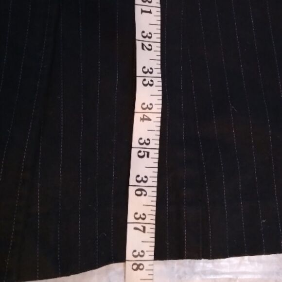 Cotton double-breasted pinstripe coat L - Picture 7 of 10